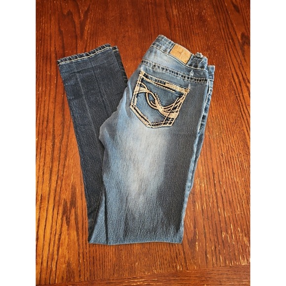 Size 5 - WISHFUL PARK Medium Wash Blue Jeans Sophia Skinny Stretch (A518) - Picture 1 of 8